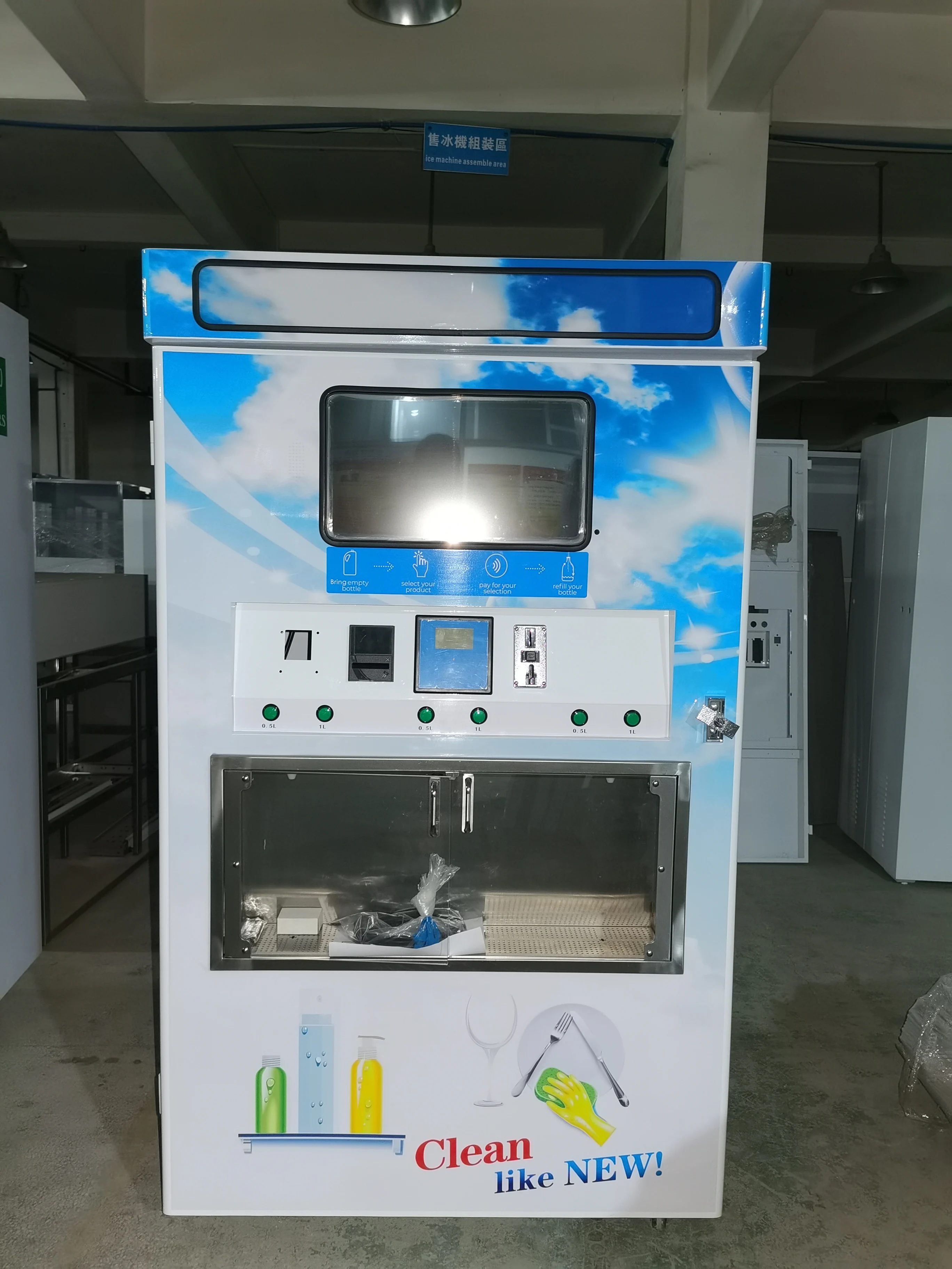 soap Popular Coin Operated Liquid Detergent Vending machines Machine for liquid