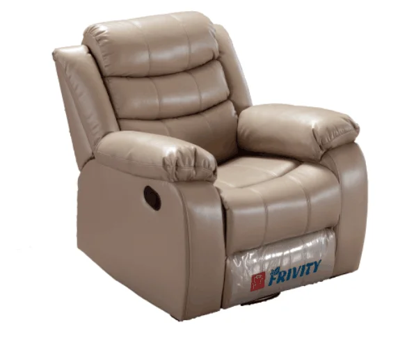 
Top Sales Synthetic Leather Living Room 3 2 1 Reclining Sofa Set with Console 