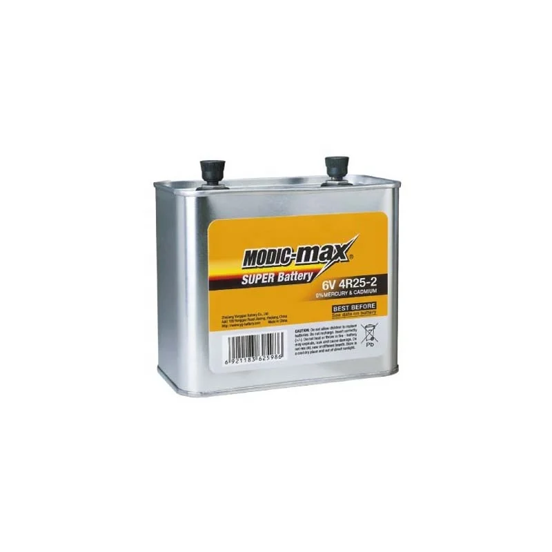 
Цинковый углеродный аккумулятор 4R25-2, 6 в, первичные батареи-фонарики 