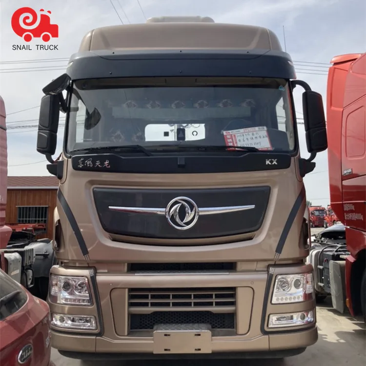 Hot Sale Dongfeng Tianlong 6x4 Used Tractor Truck 375HP LHD Trailer Head with Low Price and Low Consumption for Heavy Transport