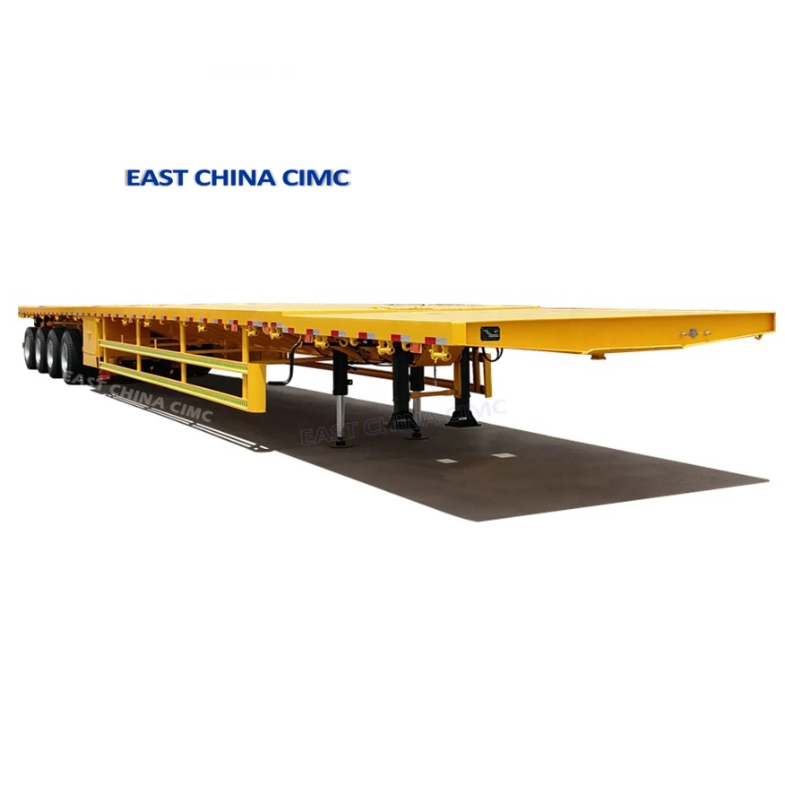 3 4 Axles Extendable Flatbed Truck Semi Trailer 50m Wind Blade Extendable Low Flatbed Lowbed Trailers For Sale