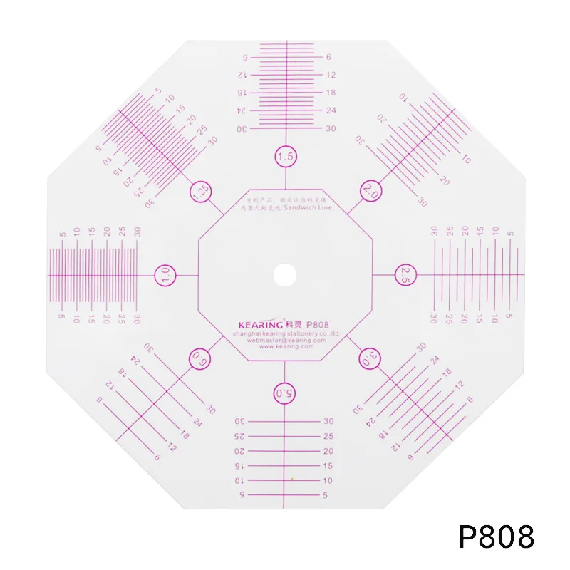 Metal Thickness Measuring Ruler Hand Quilting Sewing Gauge Sewing Triangle Ruler Clothing Design Cutting Ruler