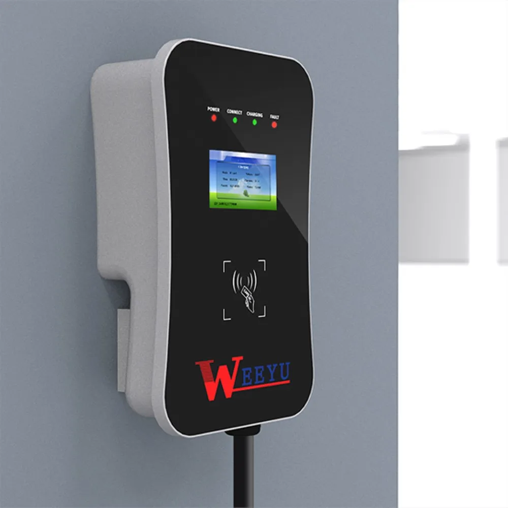 WEEYU 32a Iec62196 2 Европейский стандарт AC EV wallbox зарядная станция с кабелем 5 м для домашней зарядки
