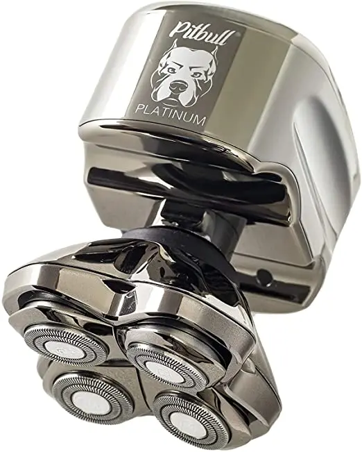 
Shaver Pitbull Platinum PRO Electric Razor Wet or Dry 6 Head 4d Cordless USB Rechargeable Rotary Shaver 