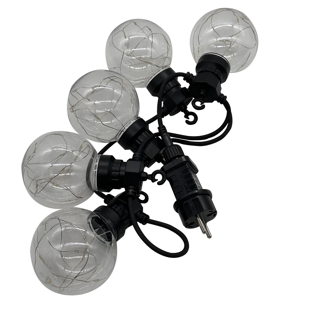 Gold Leaves Fairy Acorn Solar Metal Pineapple String Lights With Ul Listed Fairy Led 20 Bulb White For Patio