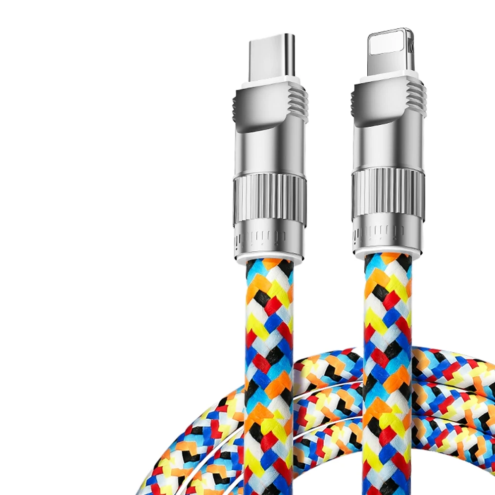 2-in-1 Mobile Phone Strap Charging Cable 1.2M Fast USB Type-C PD 60W 3A Fast Charger Data cable