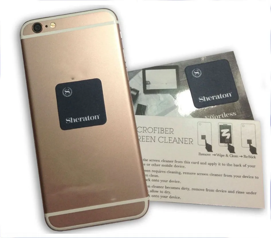 sticky screen cleaner 2020 Mobile Phone Microfiber Screen Cleaner Sticker