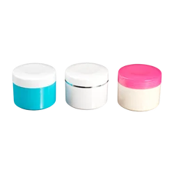 200g 250g large-capacity single-layer screw up type PP material plastic cream jar cosmetic empty container