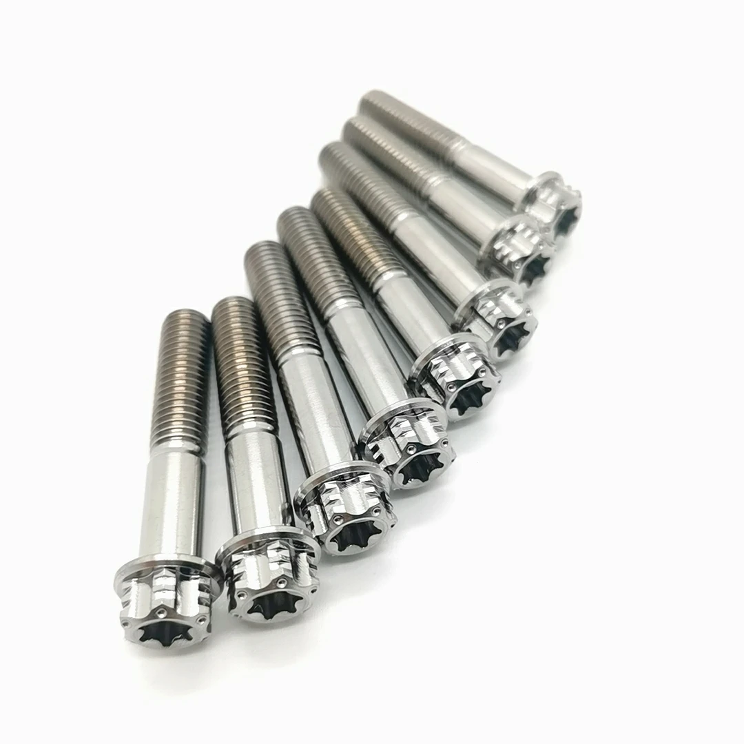 ZFTI Grade5 Titanium Hex Torx Flange countersunk M3 M4 M5 M6 M7 M8 M10 M12 Bike Bolts Screw
