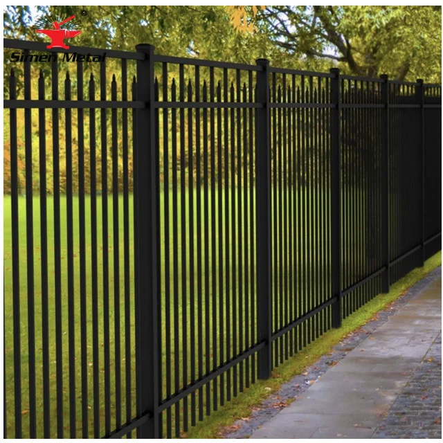 American Top 200 sale wrought iron metal fence decorative garden fence easy storage and handling