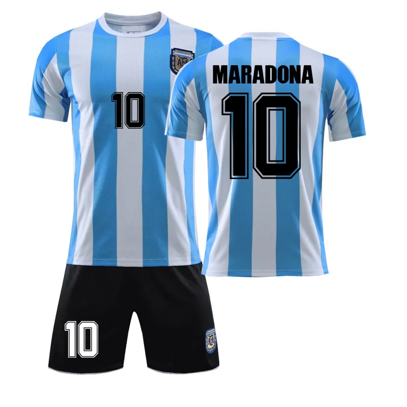 
Maradona Hero T-Shirt Quick Dry Active Sport Short Sleeve Breathable T-Shirt Tee Top football jerseys Argentina shirt 