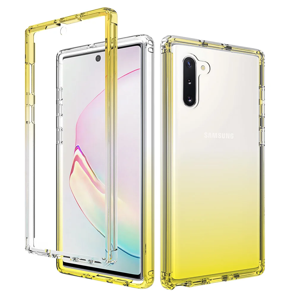 Shockproof Rugged Protection Case Transparent Soft TPU Protective Cover For Samsung Galaxy Note 10 Plus