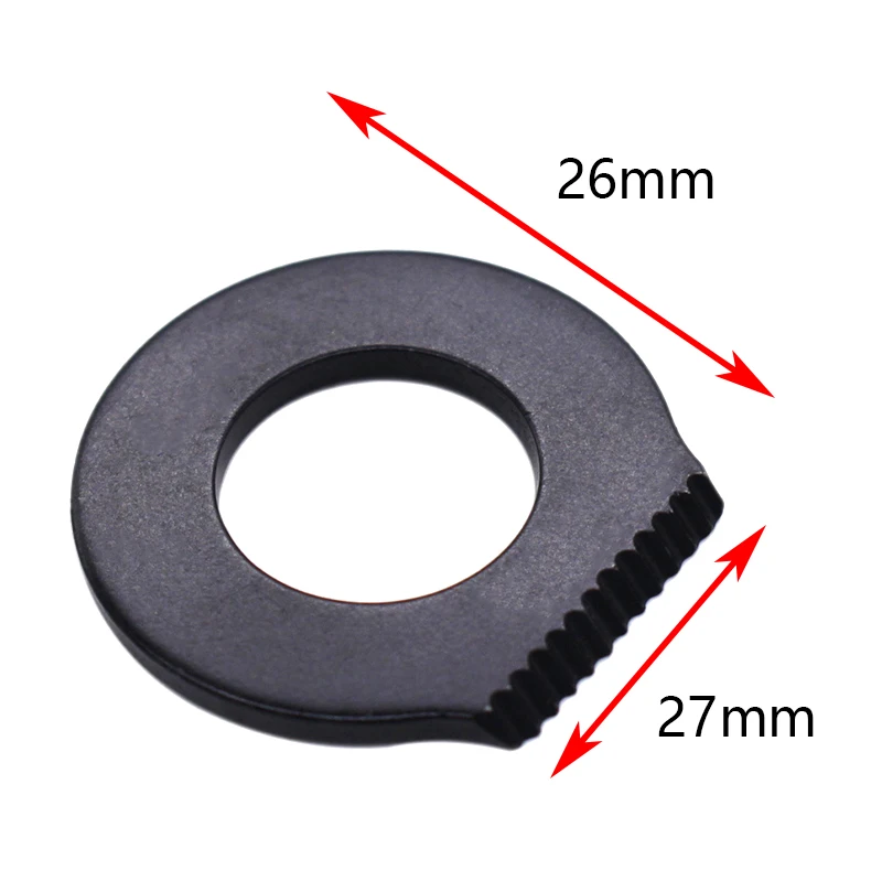 Black Painted Eye Serrated Scraper Flint Steel Fire Starter Striker for Bracelet Keychain