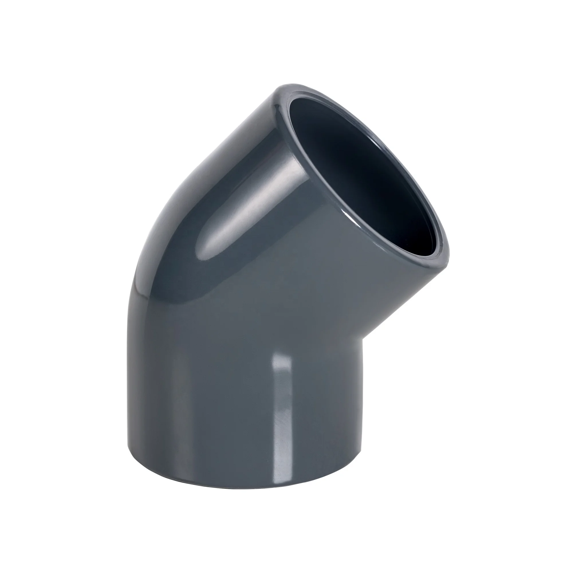 Best Quality Wholesale Product Upvc Elbow 45 Degree SCH80 for pipe lines Pn16 different sizes usage in farm irrigation and pools