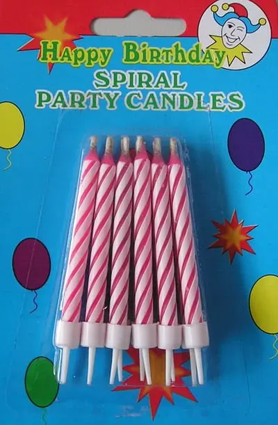 Wholesale Birthday Spiral candles for cake Decorating Delights