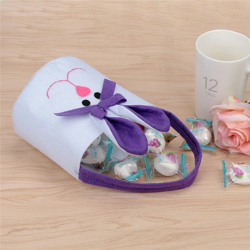 Good Quality Cloth Kids Gift Easter Gift Bags Basket gift bag bunny ear easter basket