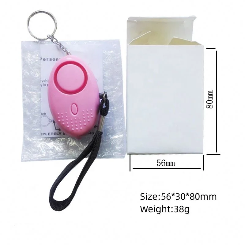 FR Sample Alarm Safe Sound Personal 130db Personal Security Alarm Keychain With Led Lights Emergency Safety Alarms Keychains