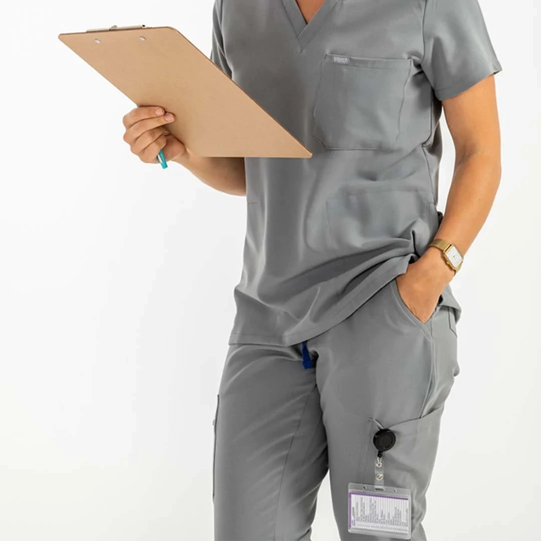 Rayon Nurse Uniform 2022 Styles Unisex Customized Nursing Scrubs With Pockets Stylish Health Care Scrubs Joggers Nursing Set