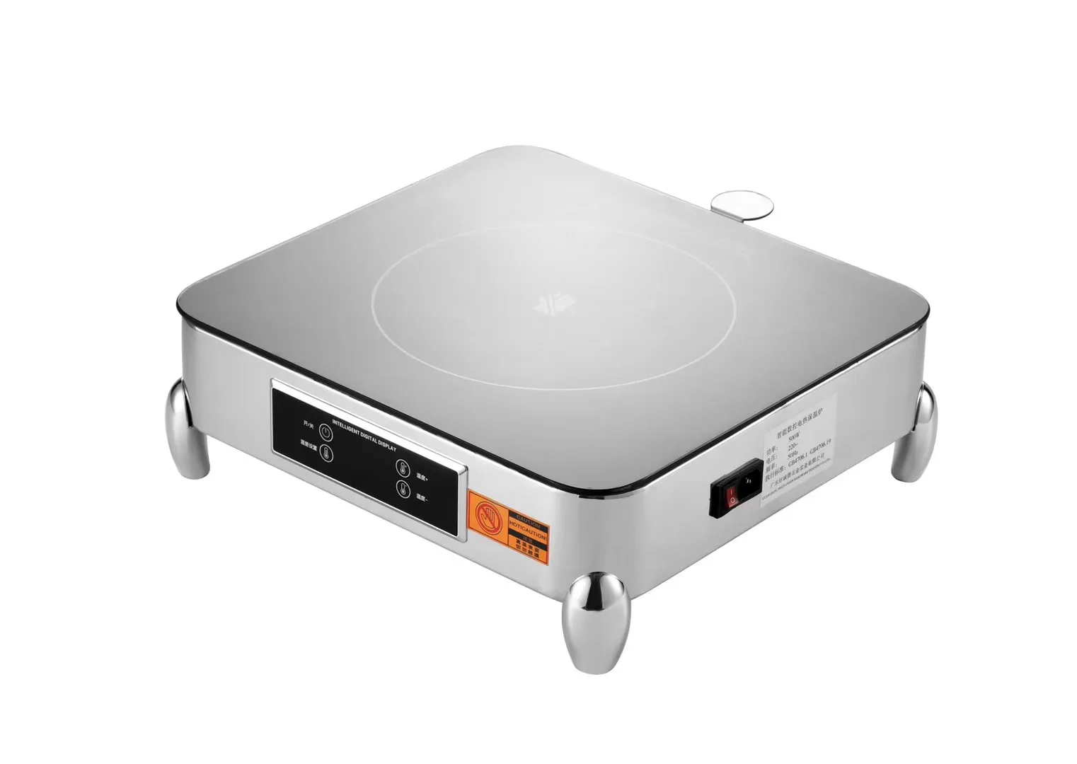 luxurious commercial stainless steel chafing dish electric touch panel buffet food warmer with many designs for high-end hotel