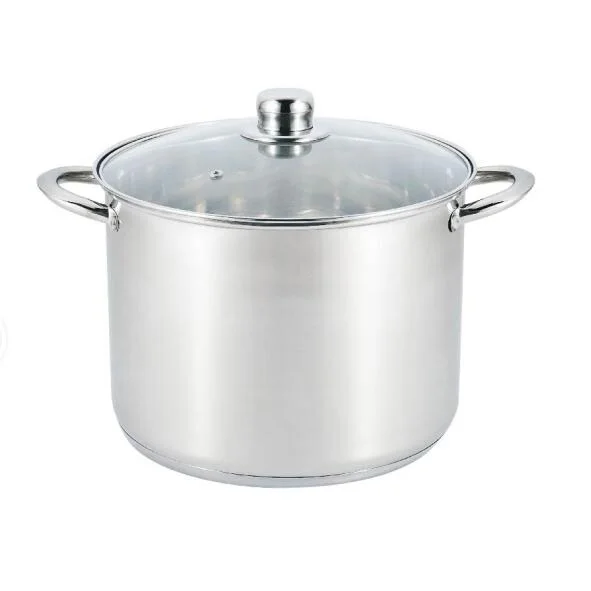 Hot Selling Stock Pot Stainless Steel Large Capacity Cooking Pots Soup Pots Non Stick Steamer with Induction Bottom