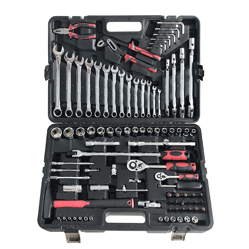 China Factory home cordless herramientas hardware ensemble doutils mechanic repair Wrench Socket combo box spanner tool set