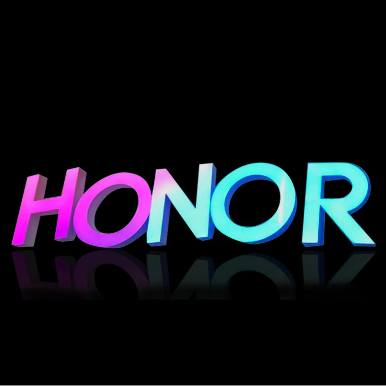 abs LED letter sign for Honor mobile shops
