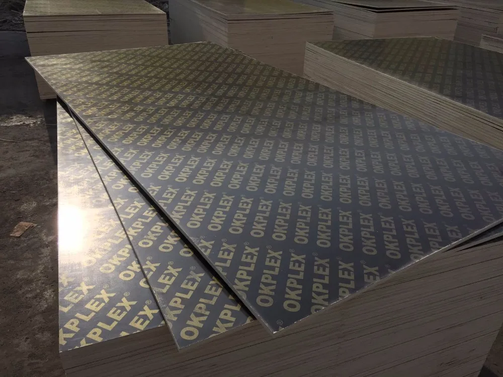 1250*2500*18mm brown film faced or black film faced plywood / film face plywood for formwork construction