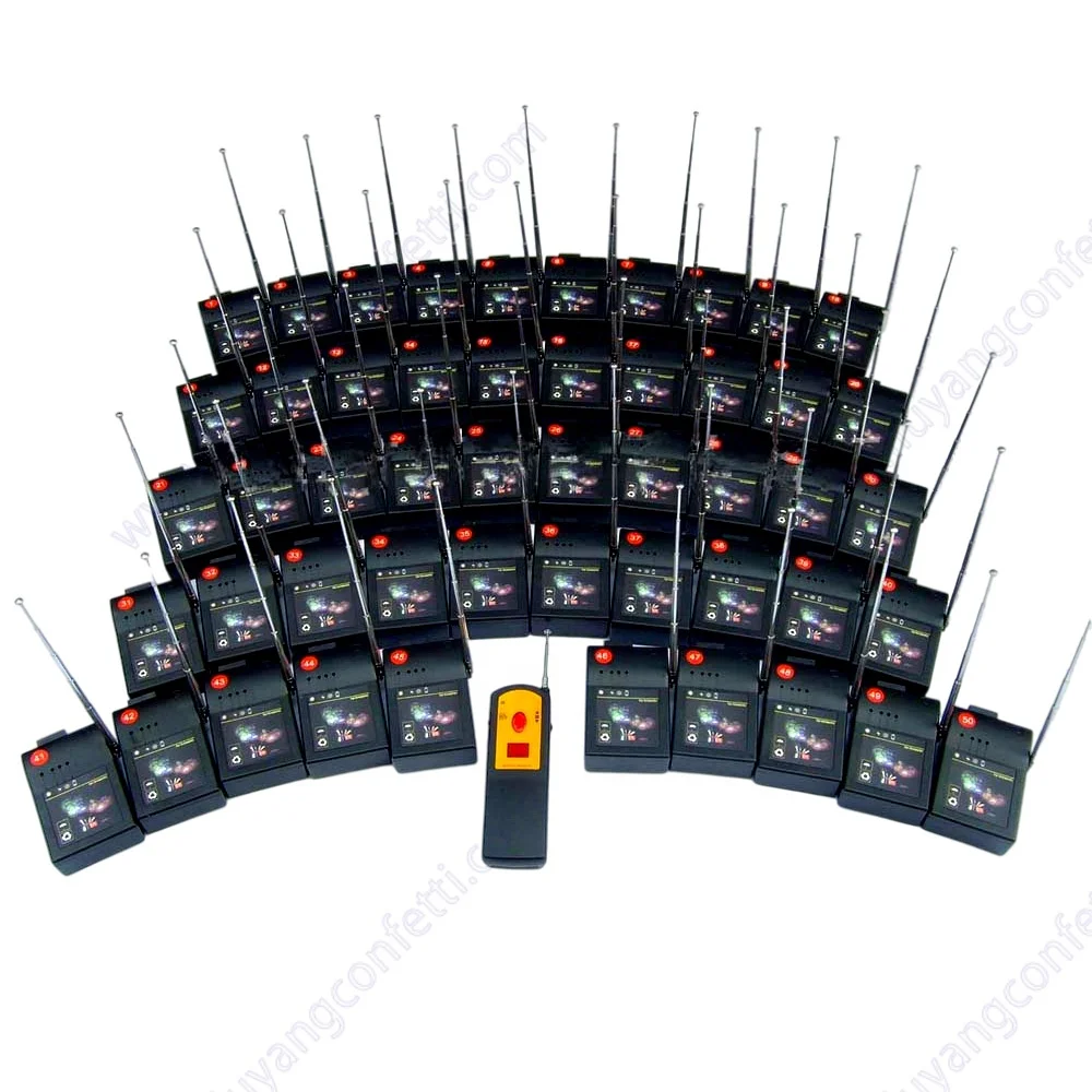 50 Cues Position Pyro Liuyang Remote Control Pyrotechnic Electric Controller Fire Ignition Cold Wireless Fireworks Firing System