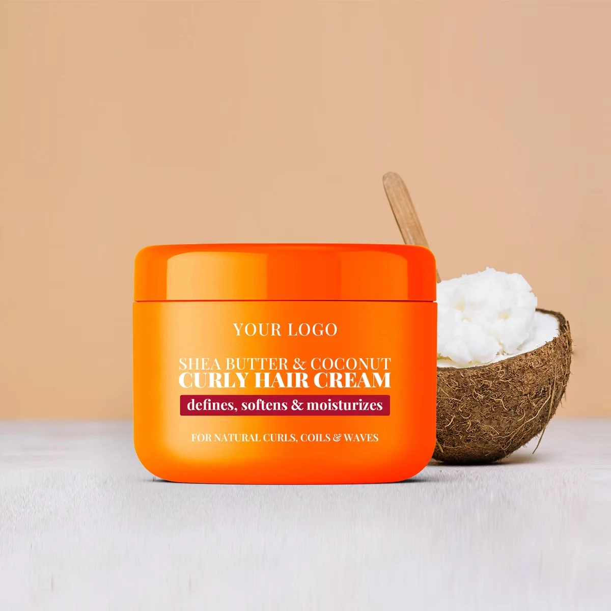 New damaged restore treatment curly hair cream herbal coconut avocado olive oil enhance moisturize nutrition hair curl cream