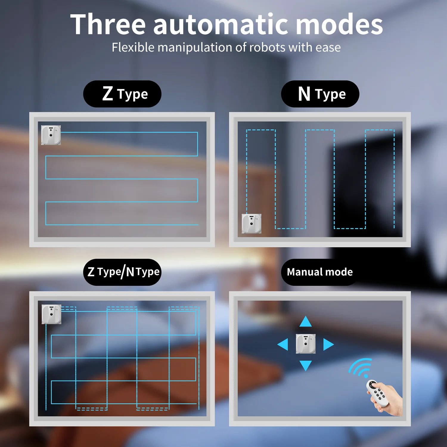 F28 High Stability OEM Customize LOGO Colour Window Cleaner Robot For Home Smart cleaning