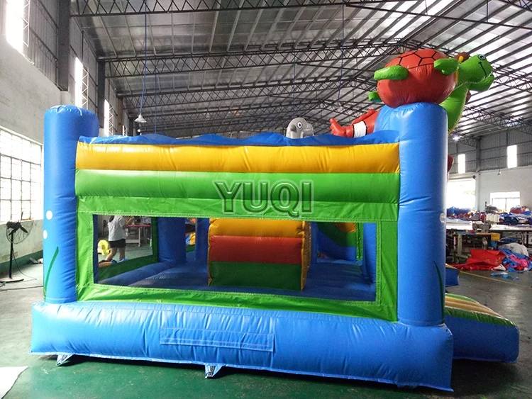 New design seaworld/ ocean  world popular inflatable jumping castles inflatables slide combo