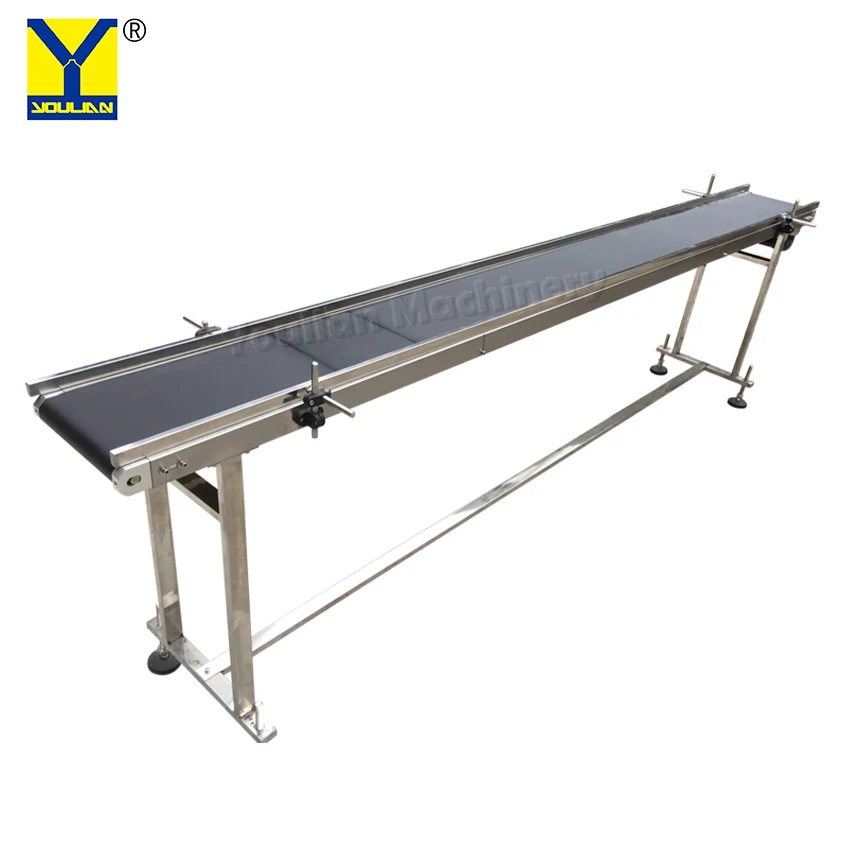 YL-102 Customized PU PVC conveyor Belt System Machine for Filling Labeling and Capping Machine