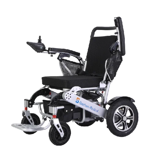 2023 Baichen Hot Selling Electric Wheelchair Folding Lightweight Aluminum Alloy Power Wheelchair For Disabled