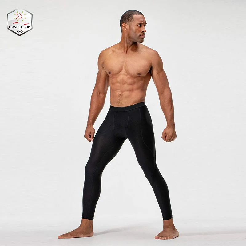 Custom compression tights fitness gym sports running jogger leggings pants for men
