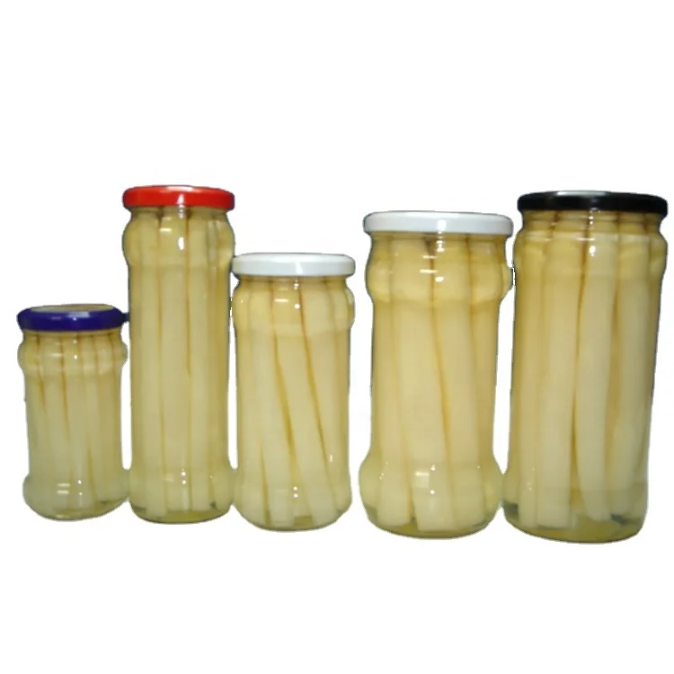 Hot sale private label ODM OEM service spicy pickled asparagus no artificial colours healthy canned asparagus for importer