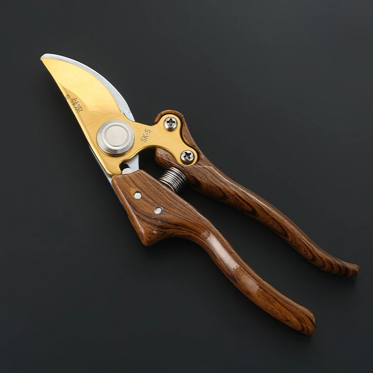 QL511 SK5 Stainless Steel Pruning Woodpiece Anti -Slip Metal Skin Save Effort Scissors Garden Branch Pruning