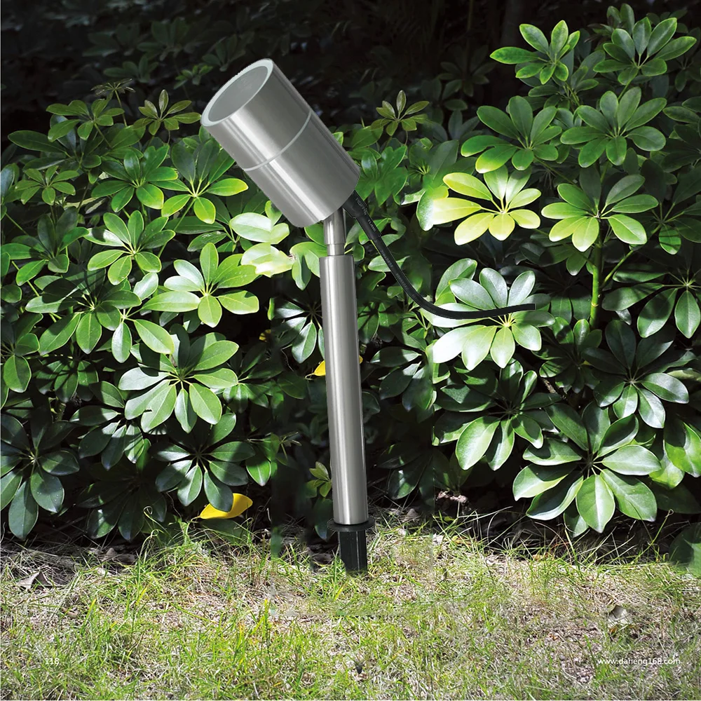 Free shipping Flood Lighting mini silver spotlight Waterproof IP65 outdoor led spike outdoor mini spot light