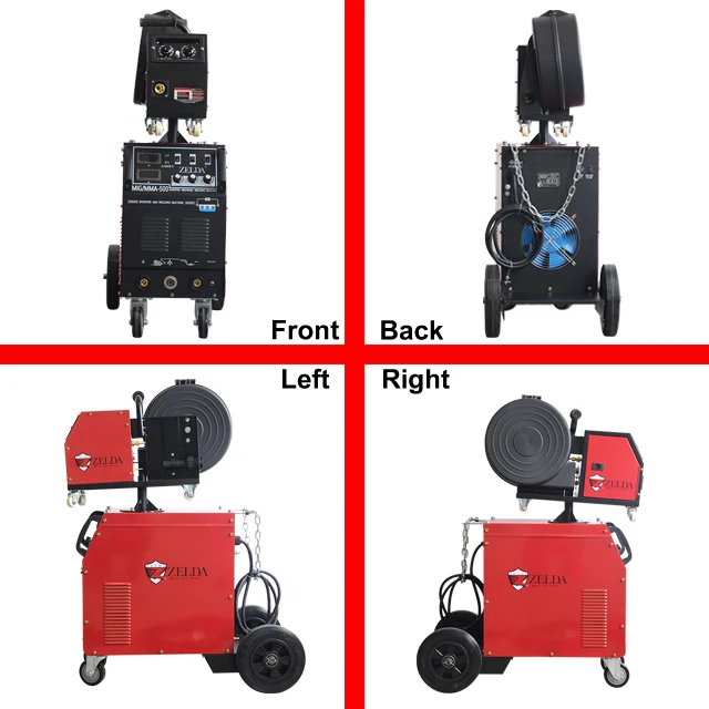 Zelda Mig igbt welding machine automatic mig welding machine 500A mig mag welding machine