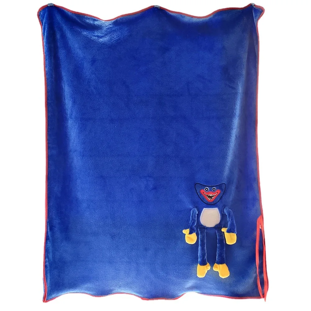 Cross-border poppy playtime game surrounding poppy roll blanket doll sausage monster flannel lunch break blanket