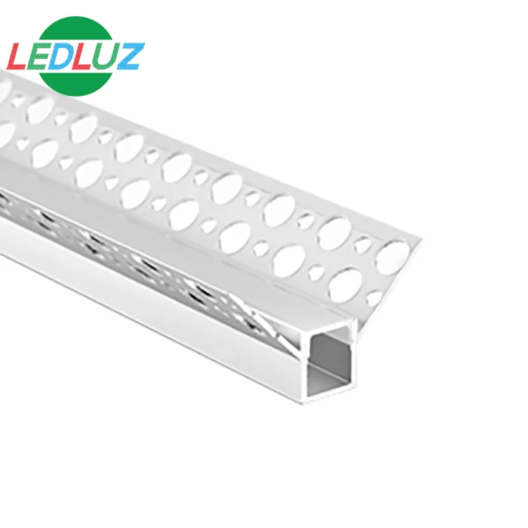 Recessed drywall Aluminium LED profile for inside corner