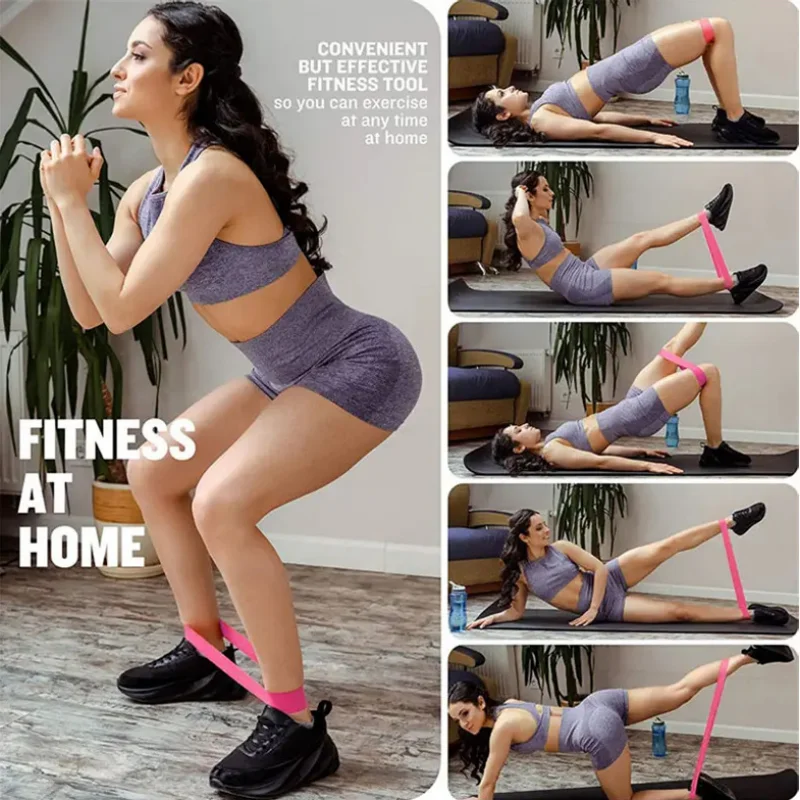 Wholesale Yoga Training Loop Gym Fitness Workout 5pcs Resistance Bands Set