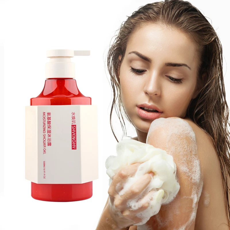 OVILZ Amino Acid Body Wash Shower Gel Moisturizing Lasting Fragrance Mild Deep Cleansing Luxury Plant Essence Shower Gel