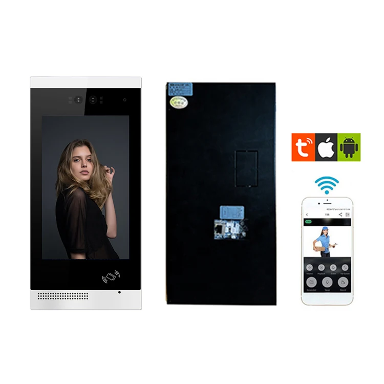 10-inch full touch screen IP video intercom system Tuya app remote wireless control HD camera two-way intercom for apartment