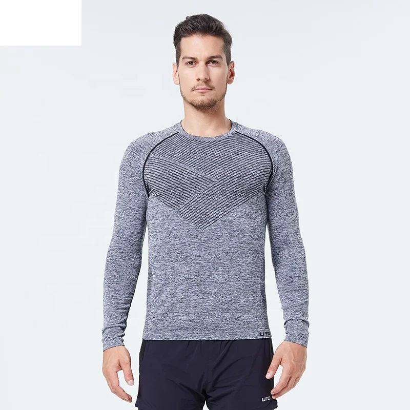 
Custom Premium Quality Men 3D Knitted Sports Shirt Seamless Gym T Shirts 
