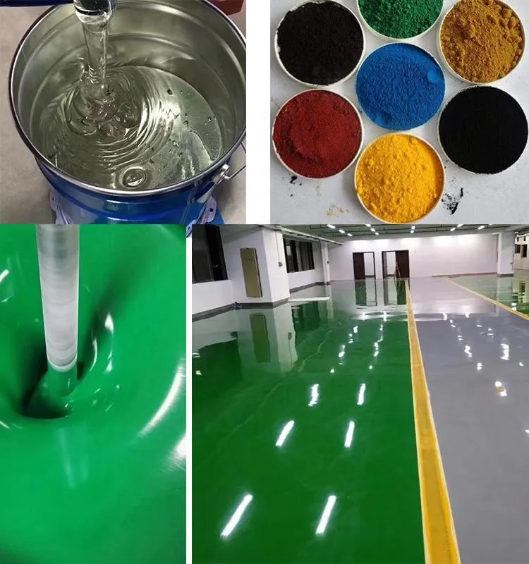 Clear crystal epoxy resin and hardener silicone sealant  casting wood table crafts coating for flooring 3D  metallic floor