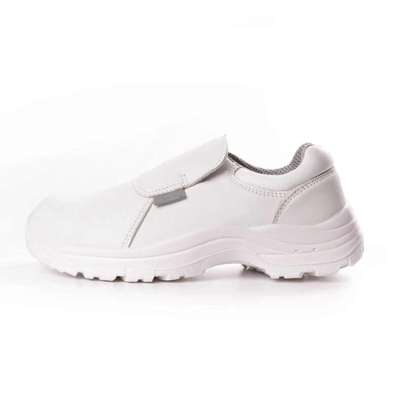 CE Certificate S2 White Chef Cleanroom Anti Slip Steel toe ESD medical Kitchen Safety Shoes