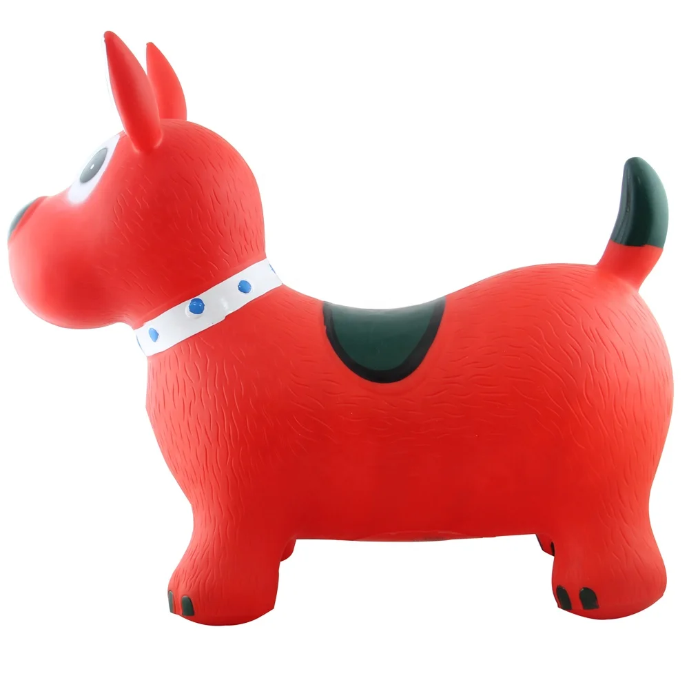 Inflatable Eco-friendly PVC Ride-on Animal hopper cow/jumping animal with music box