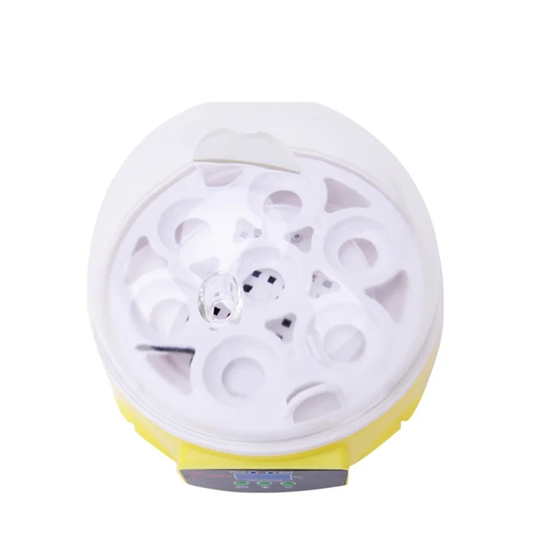 Mini digital auto turning plastic poultry 7 egg incubator controller for chicken