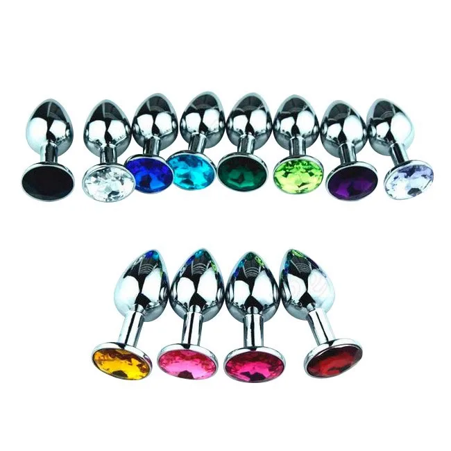Metal Anal Butt Plug Unisex Sophisticated Sexy Anal Toys Stainless Steel Crystal Jewelry wearable anal plug for adults couples