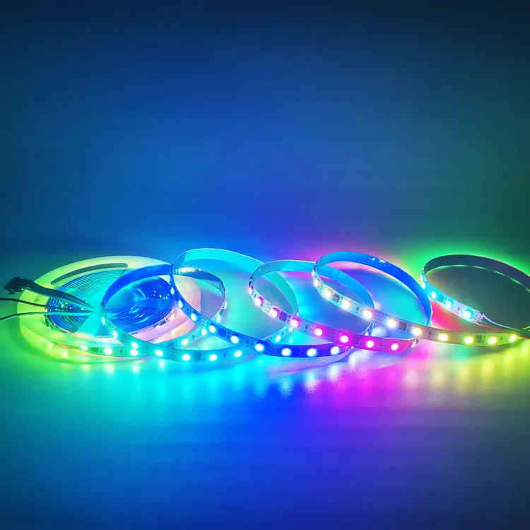 WS2811IC505012V60LED/m с точкой останова непрерывная Адресуемая внешняя программируемая Пиксельная гоночная лошадь плавный полноцветный свет